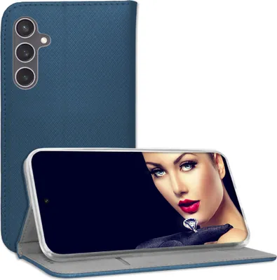 Produktbild von Bookstyle Schutzhülle Klapphülle Schutztasche Etui Cover für Samsung Galaxy S23 FE (6.4'') - Blau