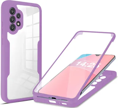 Produktbild von 360 Grad Rundum Schutz Handyhülle für Samsung Galaxy A13 5G Full Cover Vollschutz Case Farbe: Violett