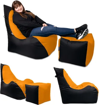 Produktbild von BuBiBag Flashbag Lounge Sessel Sitzkissen 75Tx60Bx85H cm Neonorange