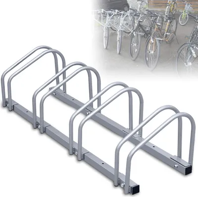 Obrázok produktu pre Fiqops stojan na 4 bicykle 101x32x26cm pozinkovaný a vhodný na montáž na stenu