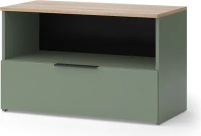 Produktbild von Kommode Vicco Wido Grün 80 x 50 cm mit 1 geschlossenem Fach, Model 57453