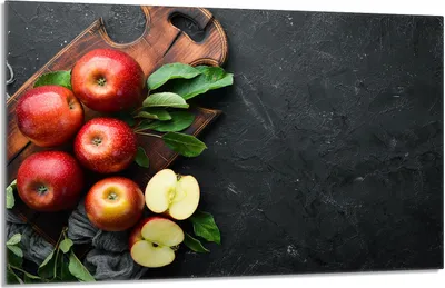 Obrázek produktu pro Krycí deska sporáku 80x52cm 1-dílný keramický kryt varné desky, břidlicová jablka