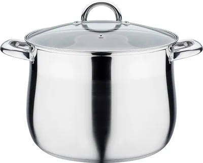 Image de GSW Jumbotopf 26 cm avec couvercle en verre, 989862, acier inoxydable, env. 11,0 L