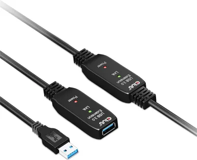 Obrázek produktu pro CLUB3D CAC-1405, 10 m, USB A, USB A, USB 3.2 Gen 2 (3.1 Gen 2), 5 Gbit/s, Černá