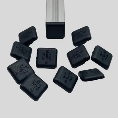 Produktbild von Abdeckkappe zum Schutz und Verdecken von Profilenden 20x20 Nut 6, schwarz, 10 Stück