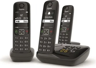 Produktbild von GIGASET Festnetztelefon AS690 A Trio Black