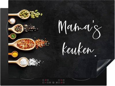 Produktbild von KitchenYeah© Herdabdeckplatte Mutter - Küche - Sprichwörter - Mamas Küche - Zitate , 70x52cm, Küche Deko, Glaskeramikkochfeld Herdabdeckung, Abdeckplatte fùr Kochfeld