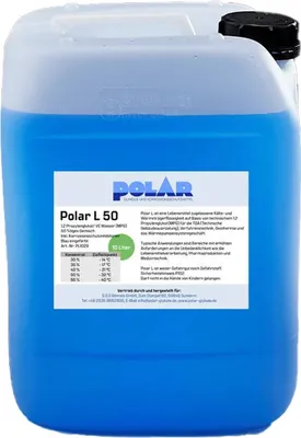 Produktbild von Polar L-MPG Glykol Frostschutzmittel, Propylenglykol 50% Gemisch 10 Liter
