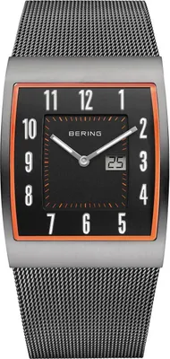 Produktbild von Bering Herren Armbanduhr 52033-379 Funk Edelstahl Milanaiseband grau