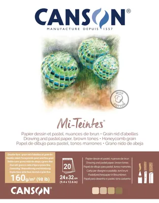Immagine prodotto di CANSON C31032P001 CANSON Carta da disegno Mi-Teintes, in blocco, 240 x 320 mm