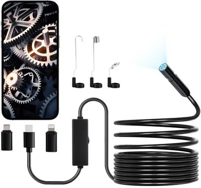 Obrázok produktu pre 1920P HD endoskopická kamera - inšpekčná kamera pre Android iOS - dĺžka kábla 5 m - kamera s vysokým rozlíšením