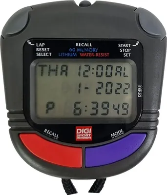 Produktbild von Digi Sport Instruments Dtm60s Stoppuhr Durchsichtig Durchsichtig One Size
