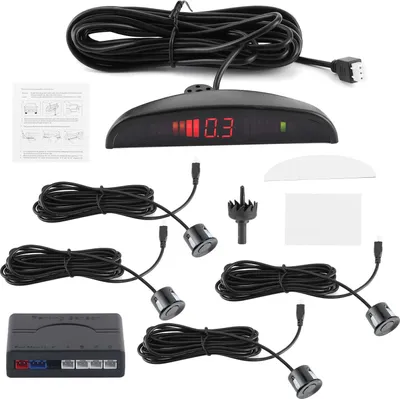 Obrázek produktu pro Parkovací radarový monitor DC 12V detektor couvání se 4 senzory