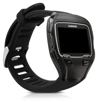 Produktbild von kwmobile Silikon Uhrenarmband für Garmin Forerunner 910XT Armband - Ersatzarmband für Fitnesstracker - Wechselarmband Smartwatch - Schwarz