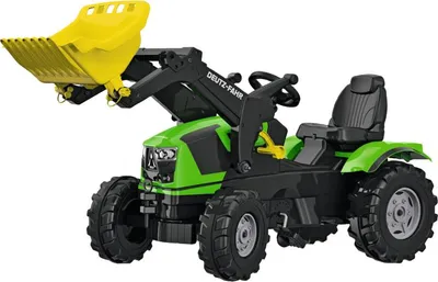 Image de rolly toys Farmtrac Deutz-Fahr 5120 Tracteur à pédales avec chargeur Trac, dimensions : 142x53x81 cm ; 61 120 1