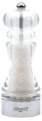 Acryl Salz- und Pfeffermühle, 17,5 cm, 1000 ml, transparent