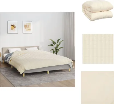 Obrázok produktu pre vidaXL Záťažová deka light cream 220x230 cm 15 kg látka - Deky