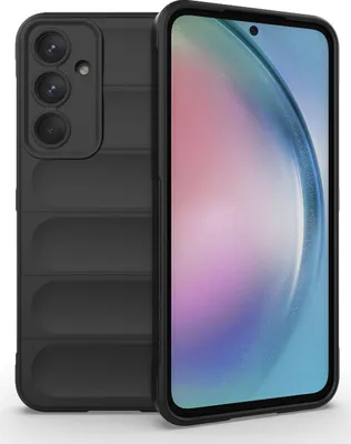 Produktbild von Mobigear Bumpy  Samsung Galaxy A55 Hülle Flexibles TPU Backcover - Schwarz