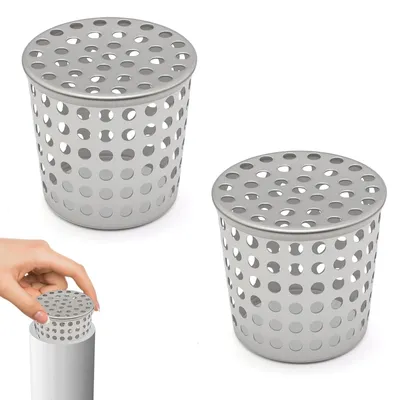 Image de Ensemble de 2 gouttières en acier inoxydable avec protection contre les feuilles