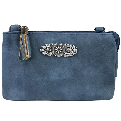 Produktbild von Trachten Handtasche "Sofia" - Dirndl Umhängetasche | Dunkelblau