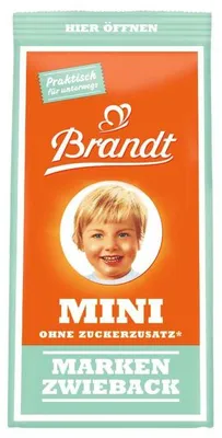 Produktbild von Brandt Minis Markenzwieback ohne Zuckerzusatz Packung 120g
