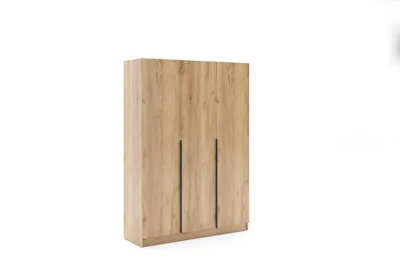 Produktbild von NINA 3 Kleiderschrank - Craft Gold - 150 x 42 x 215 cm
