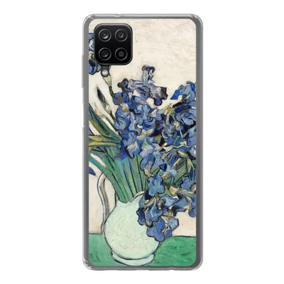 Produktbild von MuchoWow® Handyhülle Schutzhülle Hülle für Samsung Galaxy A12 Stilleben mit Schwertlilien - Vincent van Gogh Silikon Softcase Handy Hülle - Bild
