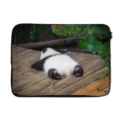 Produktbild von MuchoWow® Laptop Hülle 13 Zoll Tier - Panda - Schlafend Laptoptasche - Laptophülle - Sleeve - Rundumschutz
