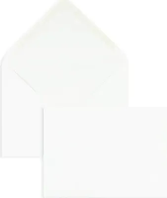 Produktbild von Briefumschläge 120x178mm 100g/qm gummiert VE=500 Stück weiß