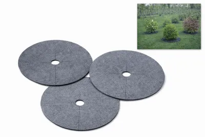 Produktbild von Unkrautbekämpfungsscheiben-Set 3tlg. Mulchen grau fi 26 cm