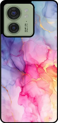 Produktbild von Smartphonica Phone Case Fit für Motorola Edge 40 mit Marmor-Druck - TPU zurück Abdeckung Fall Marmor-Design - Regenbogen