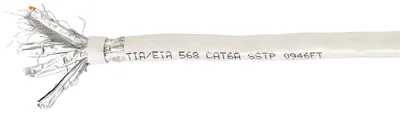 Immagine prodotto di Cavo d'installazione S/FTP Cat.6A, LSZH, rame solido, 100m