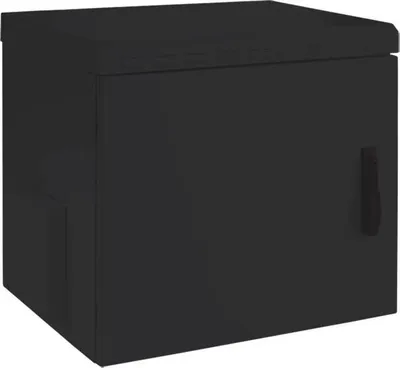 Produktbild von Lanview RWMIP55W12U60B - 12U - 100 kg - Sperrschloss - Ablageschienen - 41 kg - Schwarz
