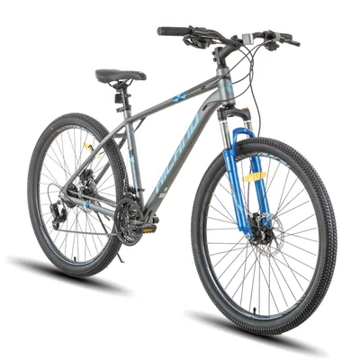 Produktbild von HILAND Mountainbike 27.5 Zoll MTB Herren Damen mit 21 Gang Shimano, Dual Hydraulische Scheibenbremsen, Studenten-Pendlerfahrrad, Blau