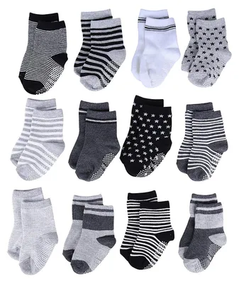 Imagen del producto de Calcetines de algodón antideslizantes para niños - 12 pares