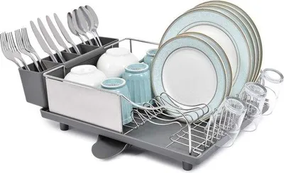 Image de Égouttoir en acier inoxydable, 4 niveaux, amovible, gris, pour la cuisine
