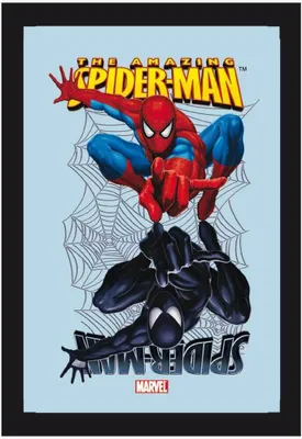 Produktbild von Spiderman Spiegelbild - 20x30 cm bedruckter Spiegel im Kunststoff Rahmen