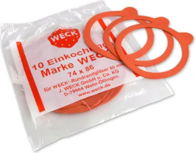 Image de WECK Anneau de mise en conserve 74x86mm sachet de 10 pièces