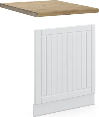 Image de Façade Vicco Fame-Line Blanc campagne 60cm , PT Chêne, Model 46203