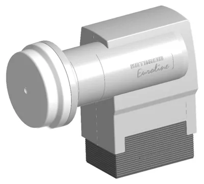 Produktbild von Kathrein KEL 444, Quad LNB, 10,7 - 12,75 GHz, 950 - 2150 MHz, 9.75/10.6 GHz, 55 dB, Schwarz, Silber