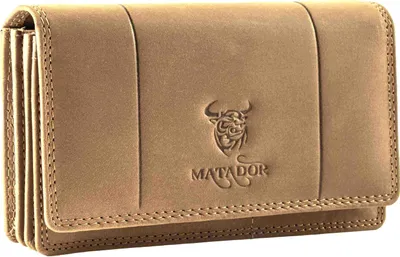 Produktbild von MATADOR VENEDIG Leder Damen Geldbörse Langbörse Hell Braun