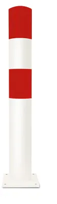 Produktbild von Moravia Rammschutz-Poller L Stahl rot/weiss 159 x 1200 mm zum Aufdübeln