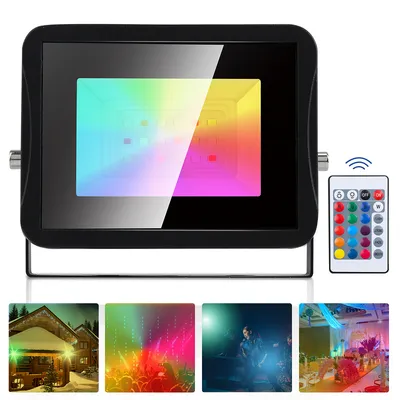 Image de Jopassy Projecteur RGB 20W IP67 Projecteur d'extérieur à couleurs changeantes