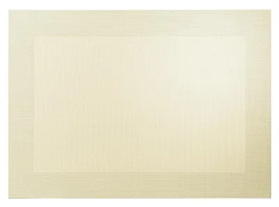 Produktbild von Tischset - sand metallic-m. gewebtem Rand, 33 x 46 cm