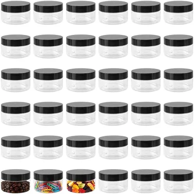 Immagine prodotto di Elzusha - Set di 36 contenitori in plastica trasparente con coperchio, ideali per la conservazione