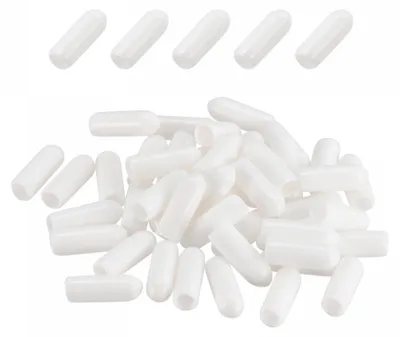 100 Stück 5 mm Gummi-Schraubenschutzkappen, weiß