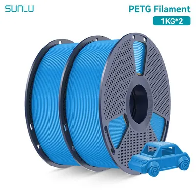Image de Filament pour imprimante 3D, matériau PETG, haute transparence, couleur cyan