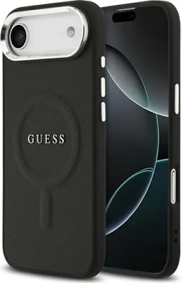 Image de GUESS étui compatible IPHONE 17 Air avec MagSafe GUHMP17MPSAREGSK (PU W/ Classic Logo) black