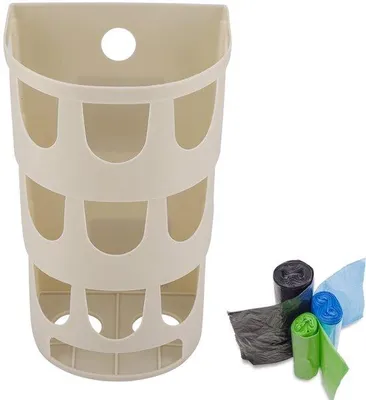Zdjęcie produktu dla Pudełko do przechowywania PP, kolor kakowy, wymiary 12,3 x 10 x 20 cm, z dużymi otworami