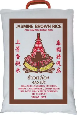 Produktbild von [ 10kg ] ROYAL THAI Naturreis AAA / Thai Brown Rice ( brauner Reis )